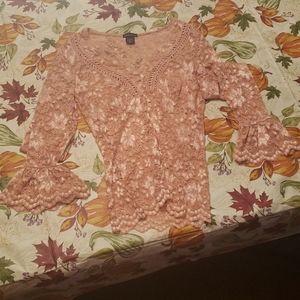 Pink lacey blouse